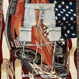 DIY American Eagle Denim Thong Cargo Joggers (8)